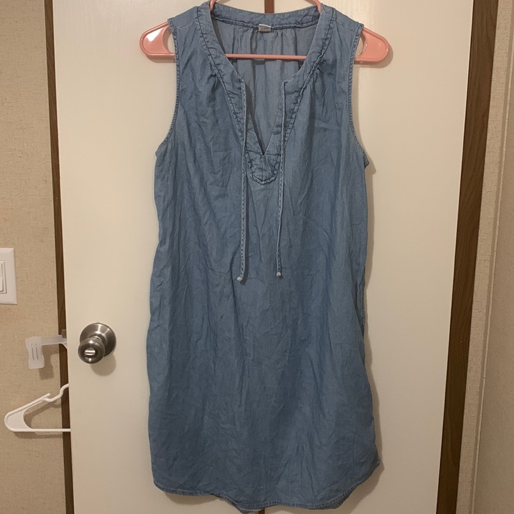 old navy denim dress.